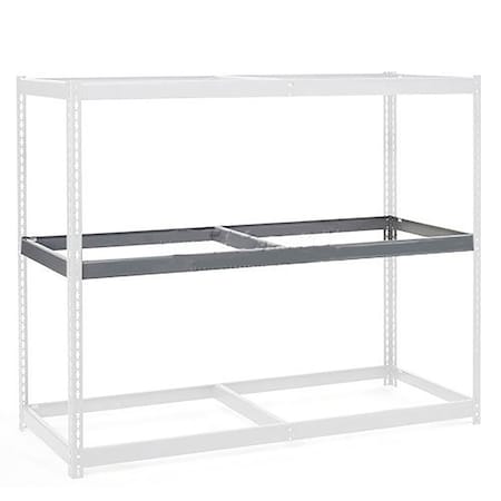 Additional Level For Wide Span Rack 96Wx24D No Deck 1100 Lb Capacity, Gray